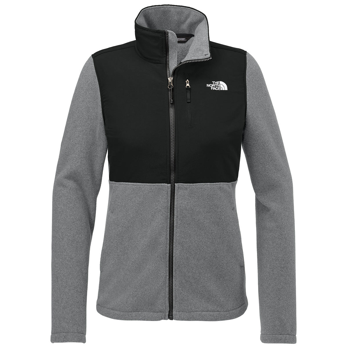 The North Face Women's TNF Medium Grey Heather/TNF Black Highest Peak Full-Zip Fleece Jacket