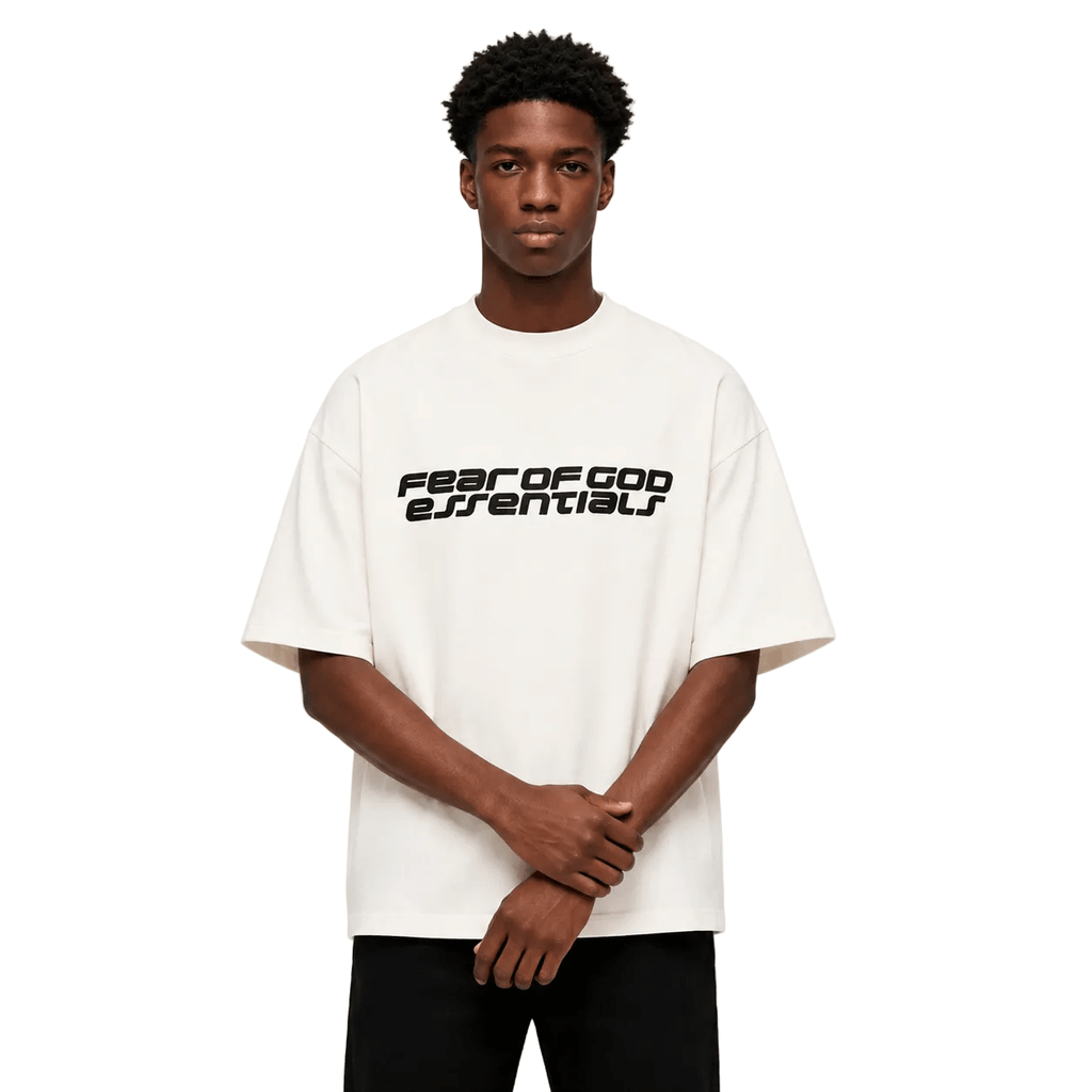 Fear of God Essentials 90s Short Sleeve T-Shirt Ivory