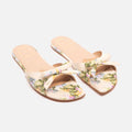 Christian Dior Multicolor Secret Garden Jacquard Bow Slides