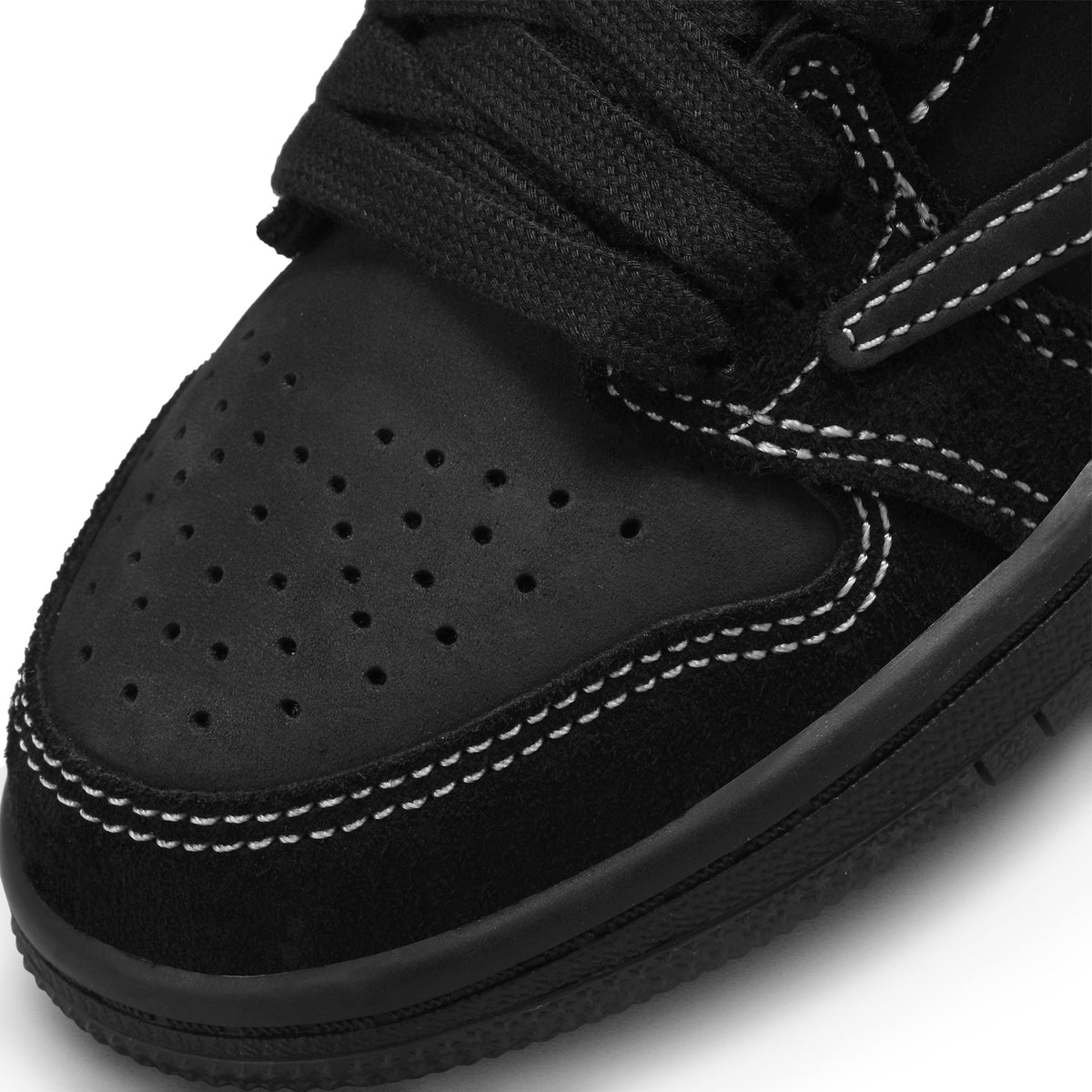 Air Jordan X Travis Scott 1 Low OG SP Black Phantom (PS) Sneakers