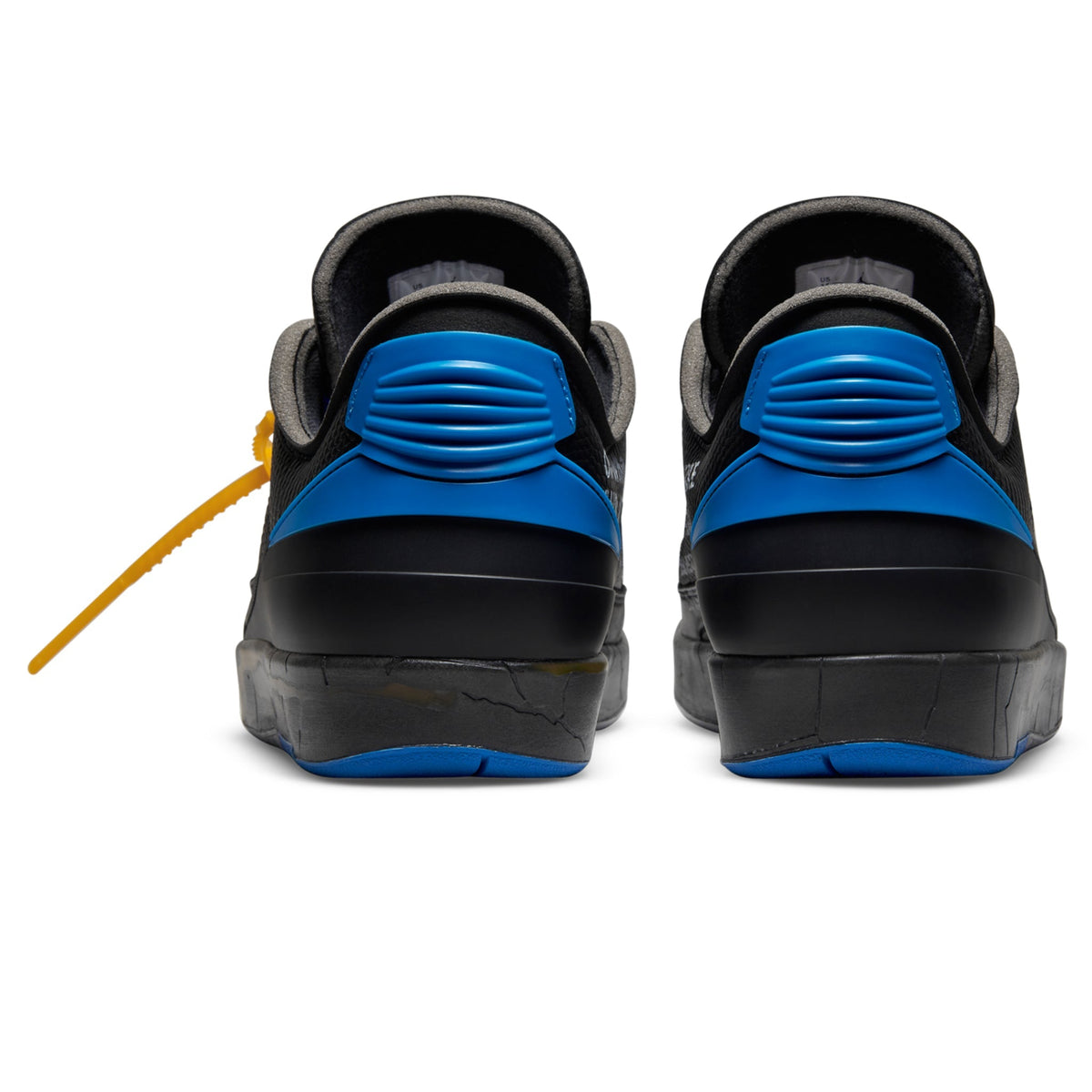 Air Jordan 2 X Off-White Retro Low Black Blue Sneakers