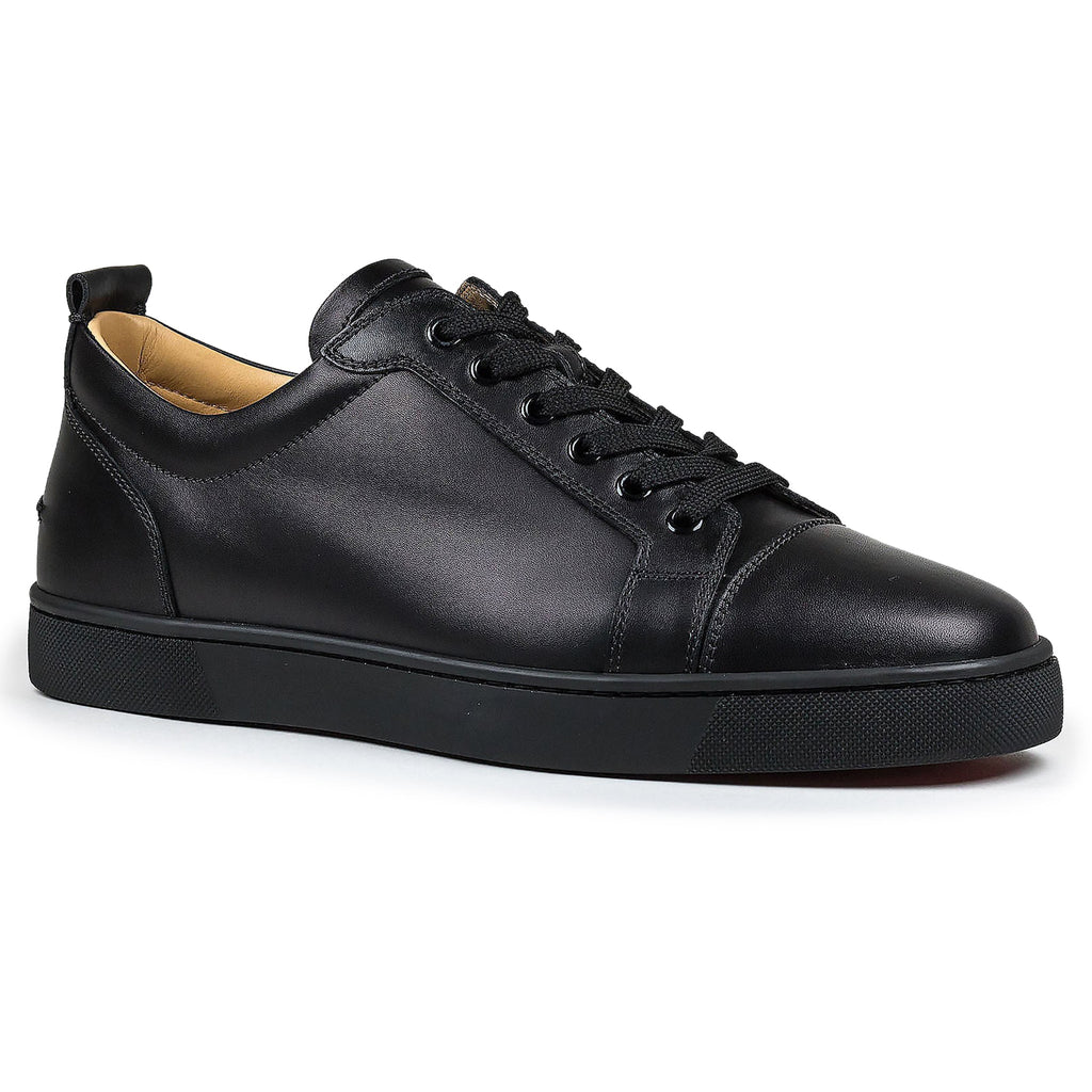 Christian Louboutin Louis Junior Calf Leather Black Sneakers