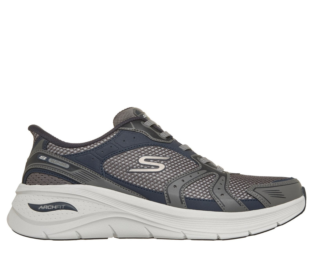 Skechers Slip-ins: Arch Fit 3.0 - Kaliver, GRAY / NAVY