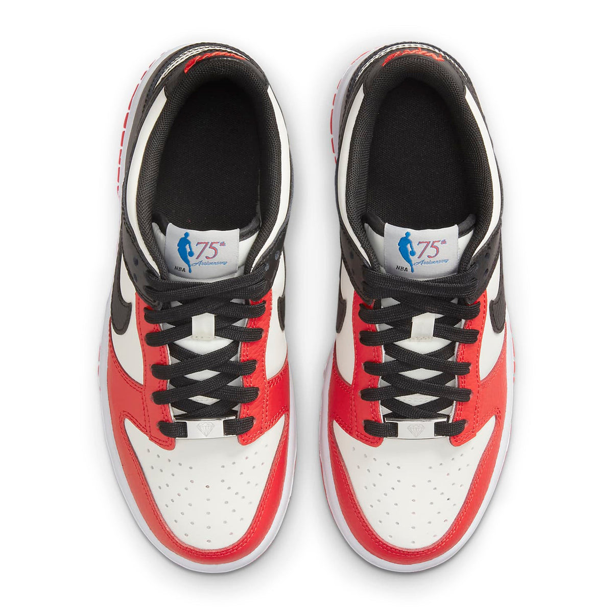 Nike X NBA Dunk Low EMB 75TH Anniversary Chicago (GS) Sneakers - Red