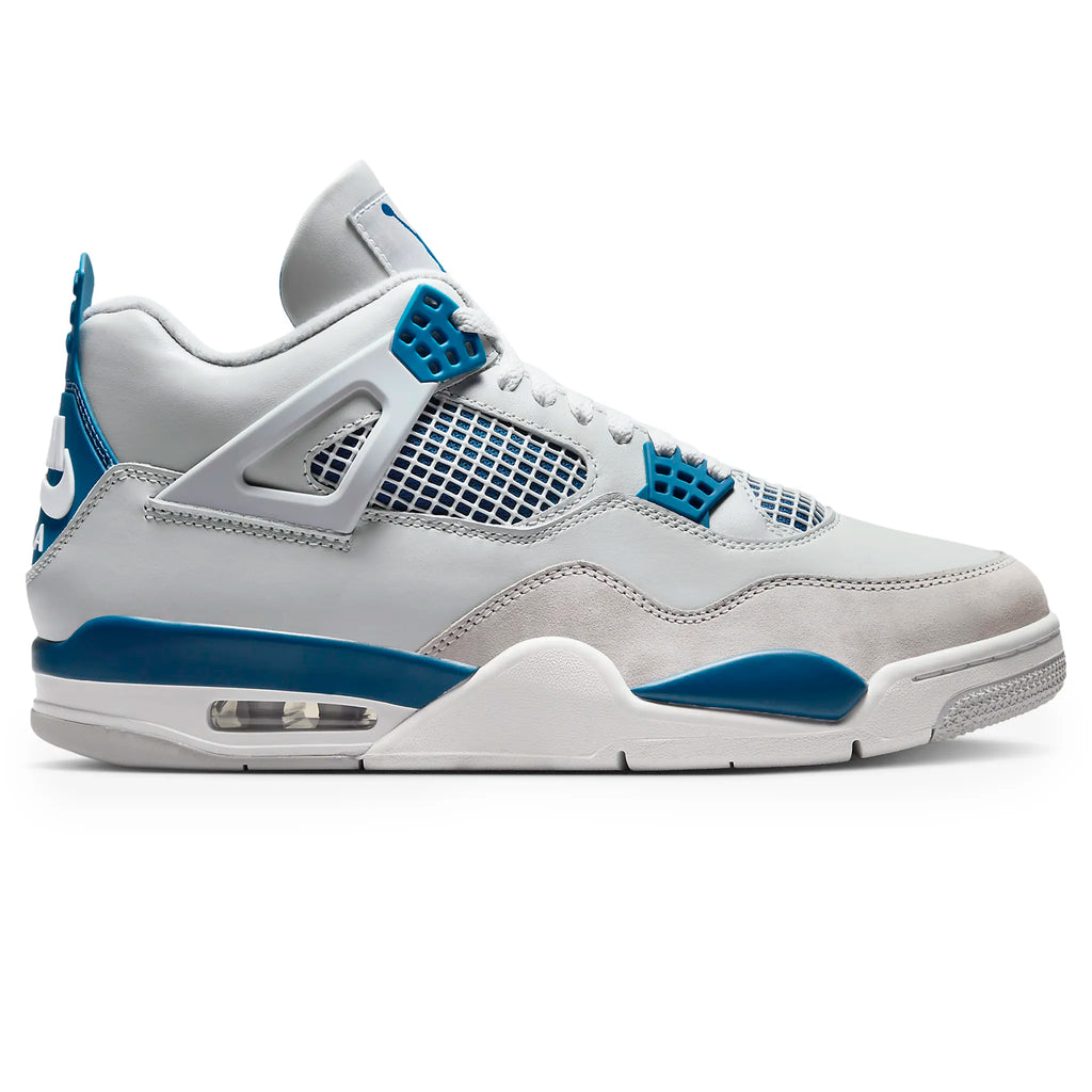 Air Jordan 4 Retro Military Blue Sneakers - White