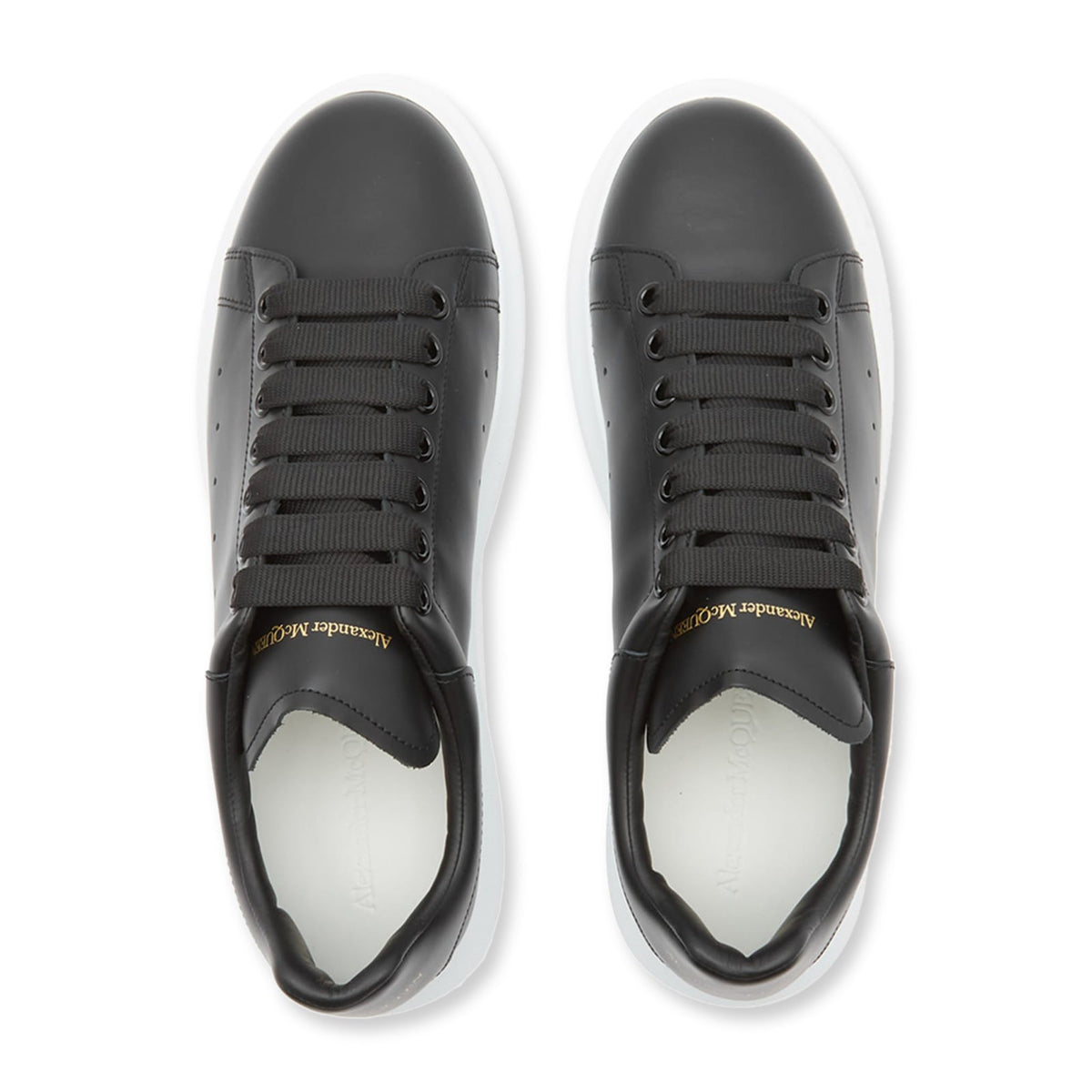 Alexander Mcqueen Raised Sole Black Sneaker - Women's