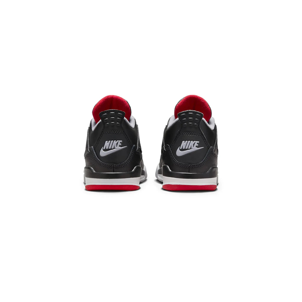Air Jordan 4 OG Bred Reimagined (PS) Sneakers - Black