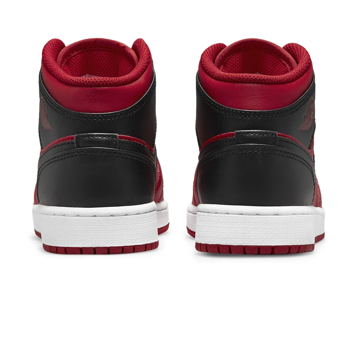 Air Jordan 1 Mid Reverse Bred (GS) Sneakers - Red