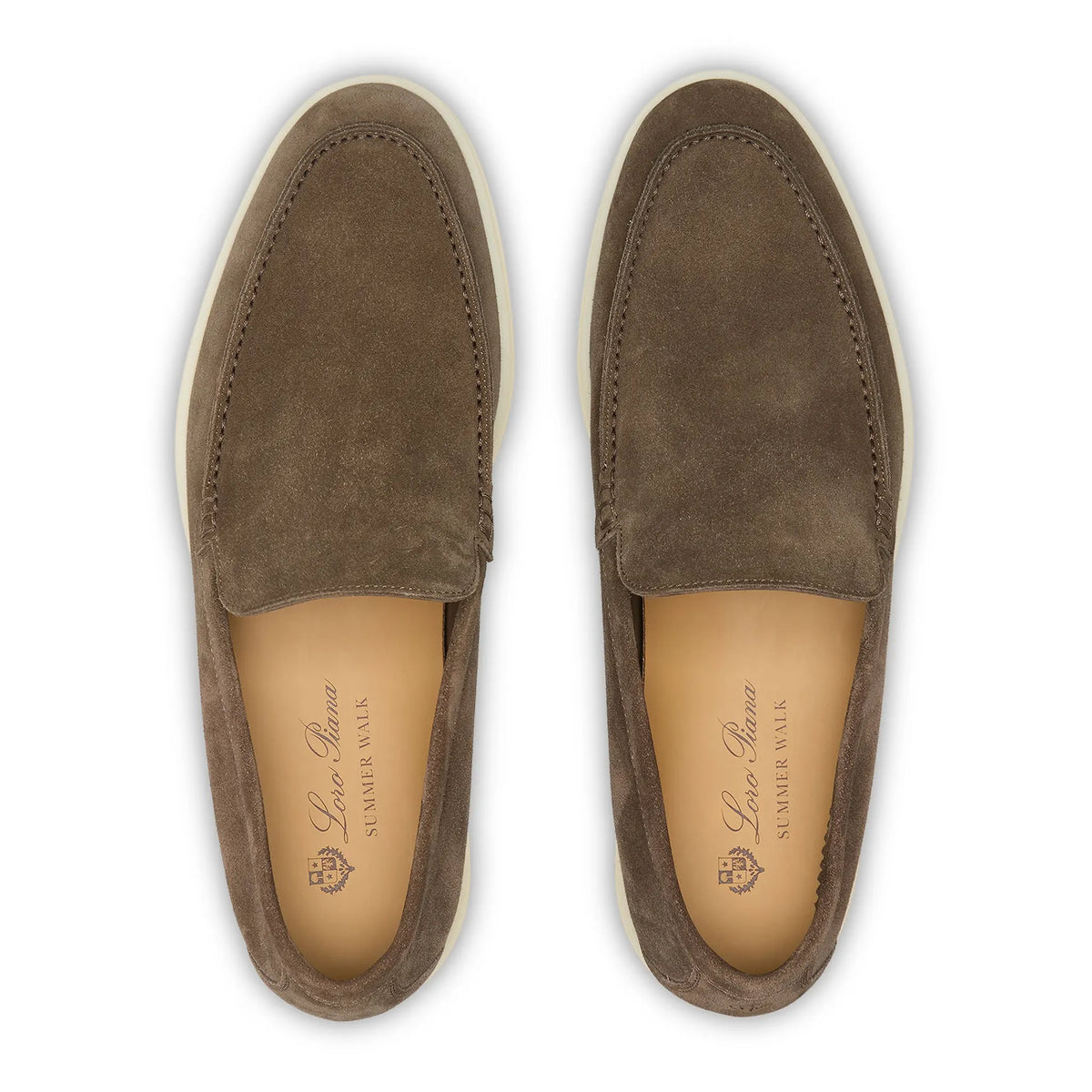 Loro Piana Summer Walk Suede Canteen Loafers