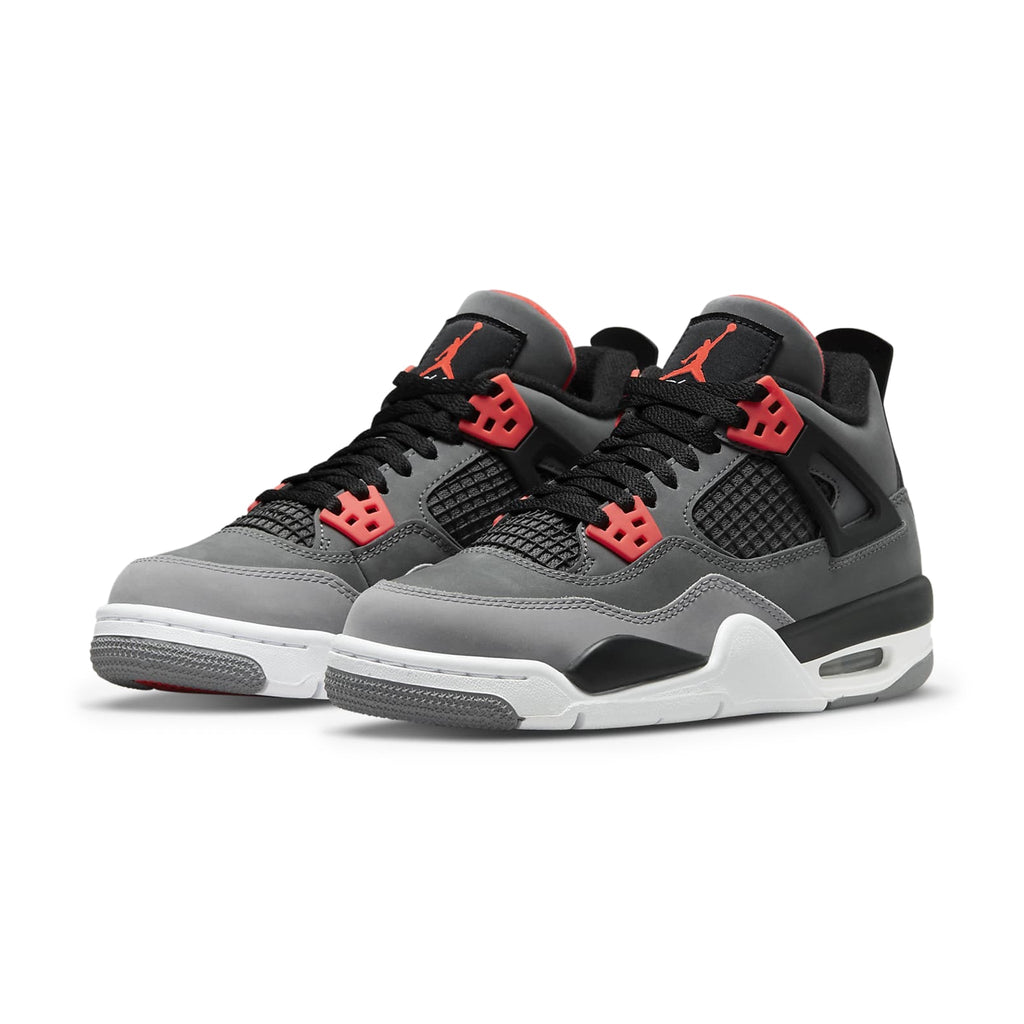 Air Jordan 4 Retro Infrared (GS) Sneakers - Grey