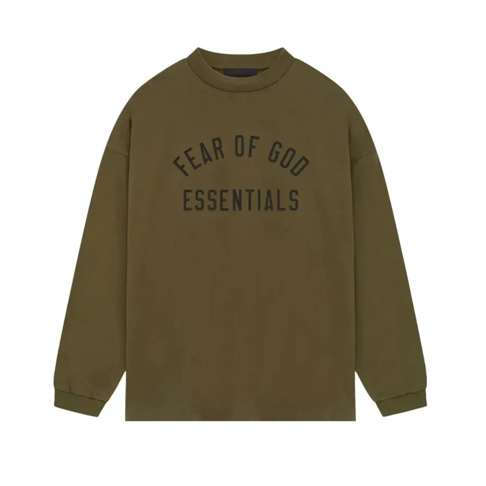 Fear of God Essentials versey Long Sleeve T-Shirt Olive