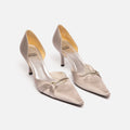Stuart Weitzman Gray Embellished Pump