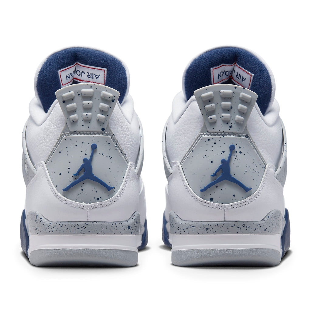 Air Jordan 4 Retro Midnight Navy Sneakers - White