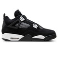 Air Jordan 4 Retro White Thunder Sneakers - Black