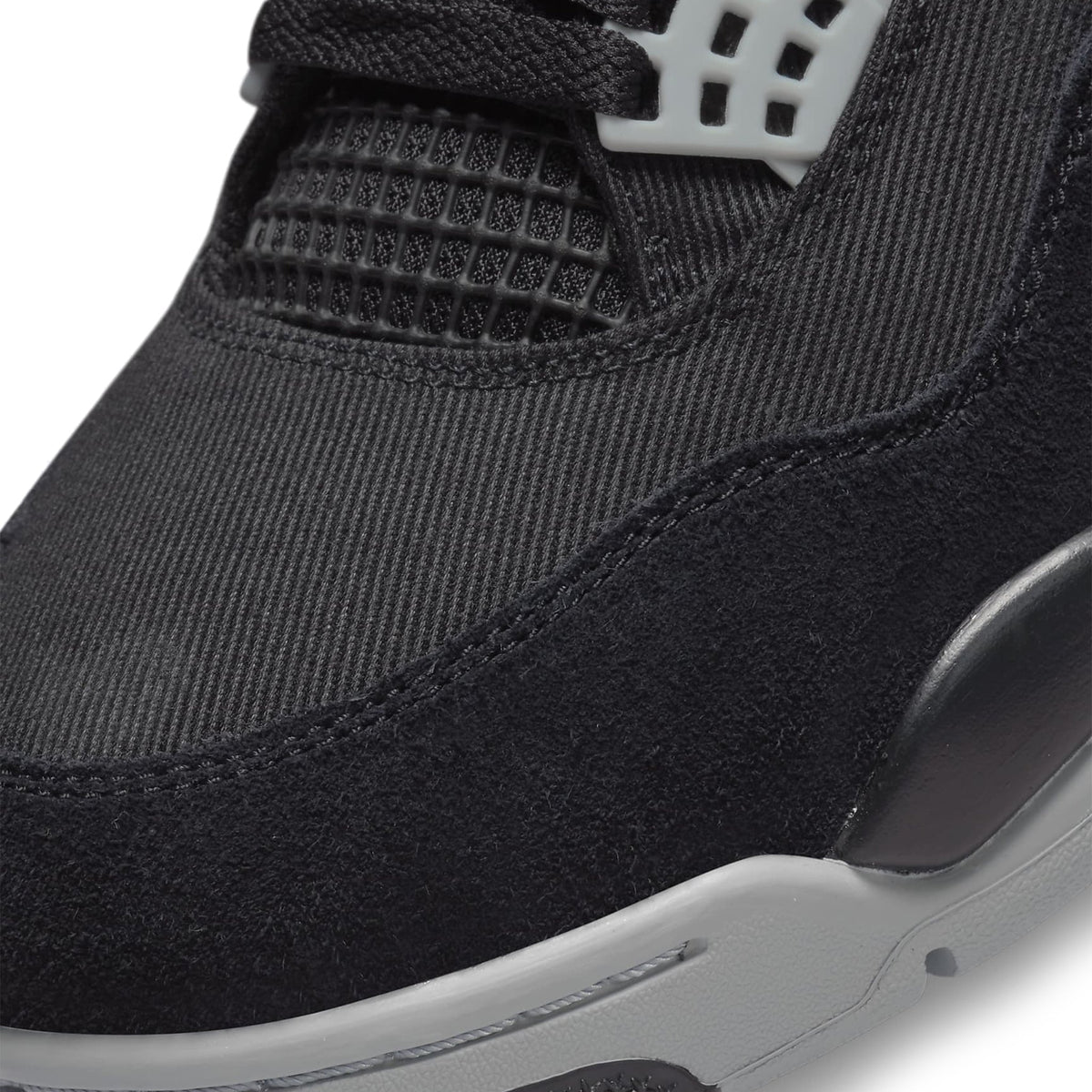 Air Jordan 4 Retro SE Black Canvas Sneakers