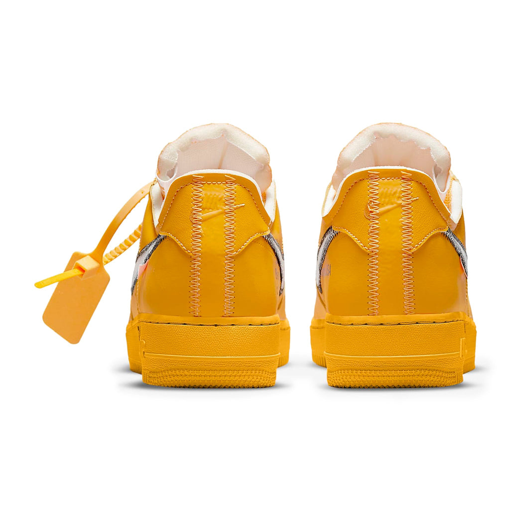 Nike x Off-White Air Force 1 Low ICA University Gold Sneakers - Yellow