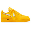 Nike x Off-White Air Force 1 Low ICA University Gold Sneakers - Yellow
