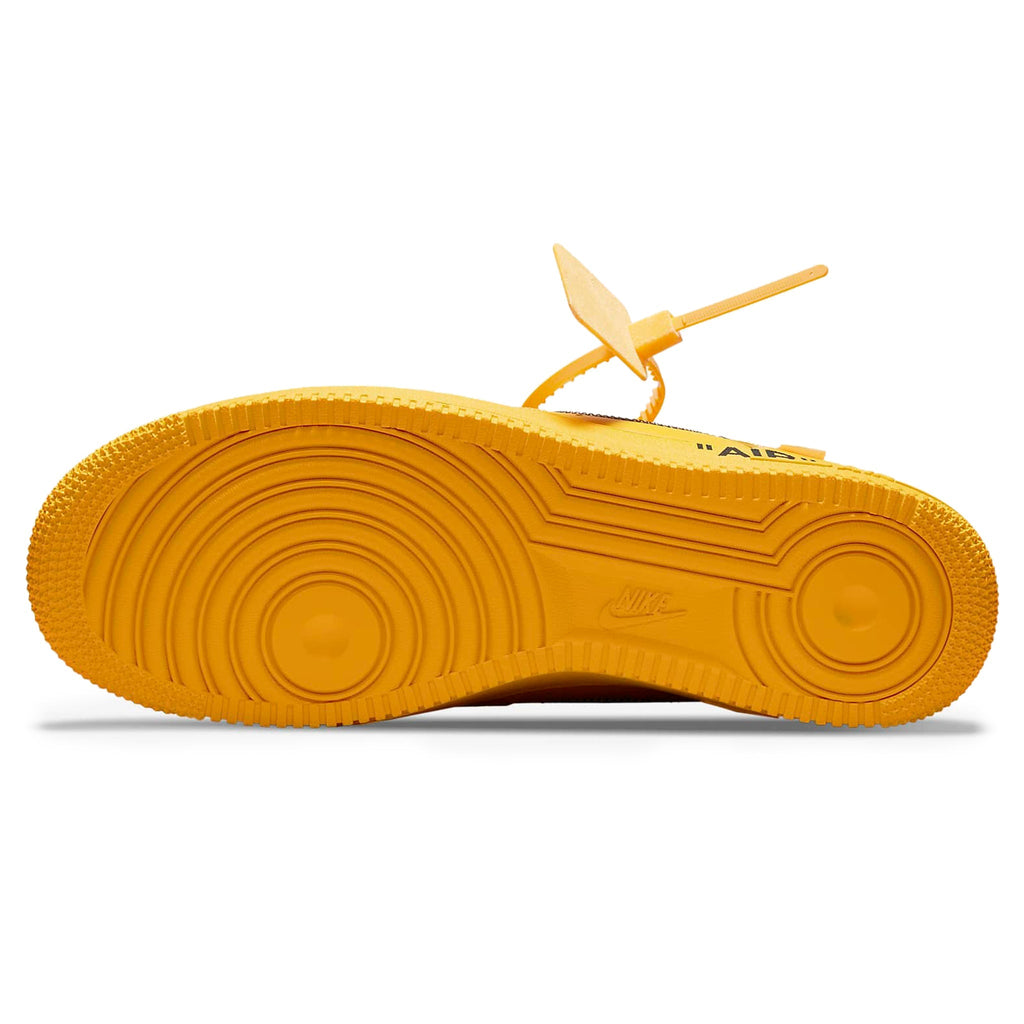 Nike x Off-White Air Force 1 Low ICA University Gold Sneakers - Yellow