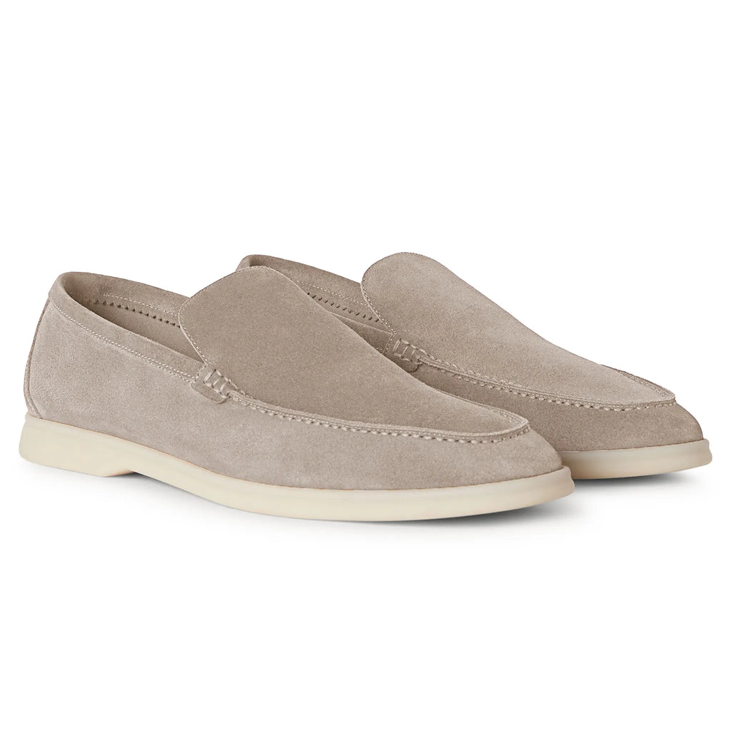 Loro Piana Summer Walk Suede Classic Beige Loafers