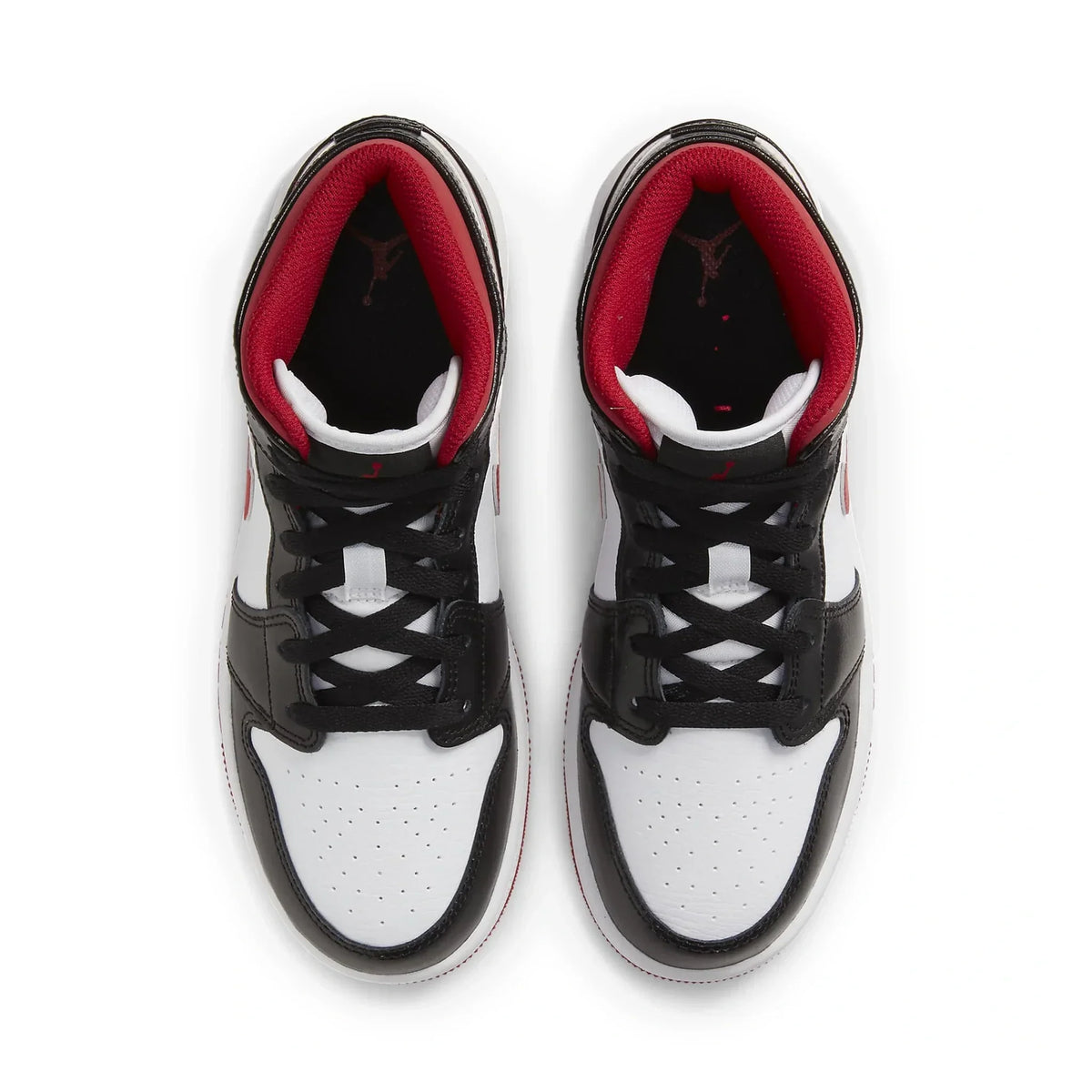 Air Jordan 1 Mid Gym Red Black White (GS) Sneakers