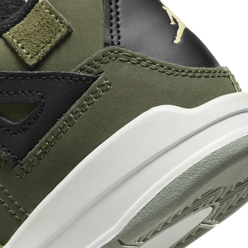 Air Jordan 4 Retro SE Craft Olive (PS) Sneakers - Green