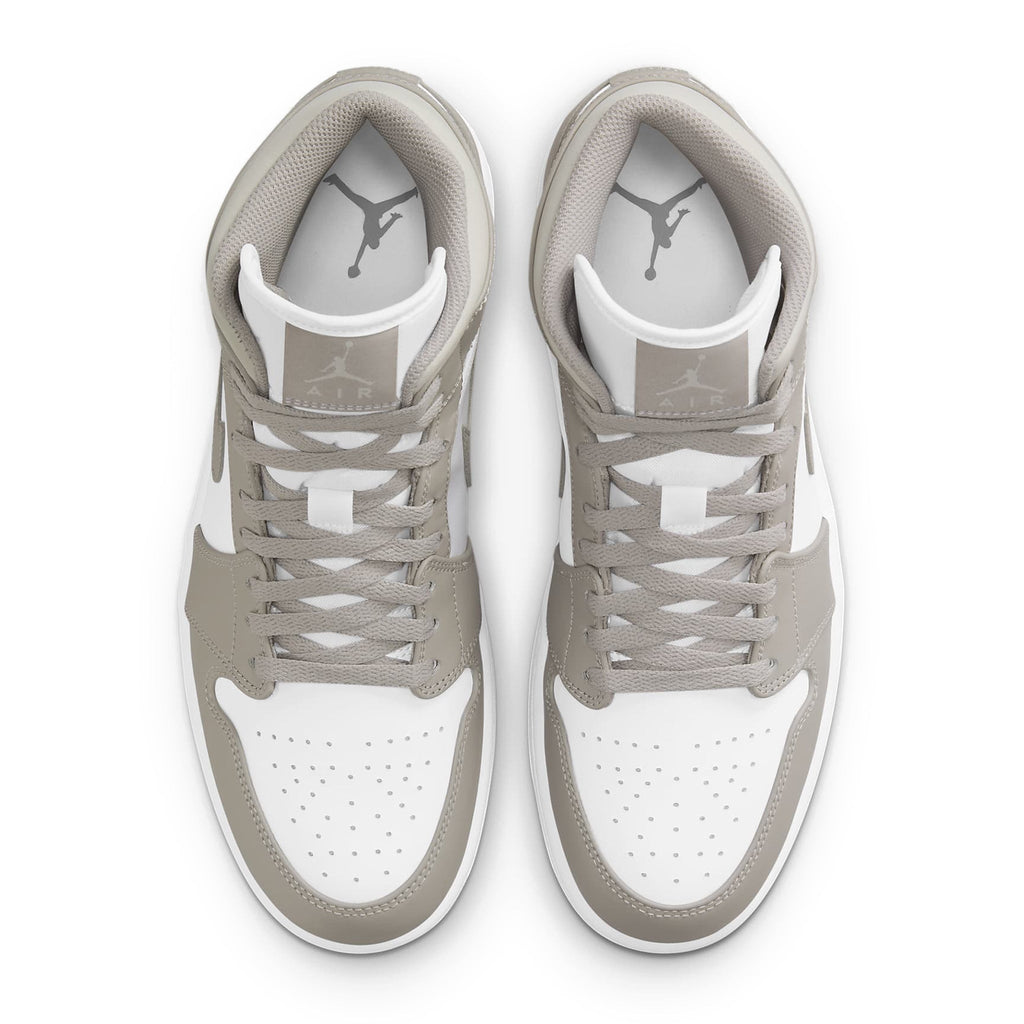Air Jordan 1 Mid Linen Sneakers - Beige