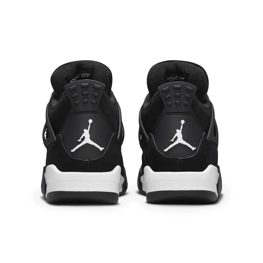 Air Jordan 4 Retro White Thunder (GS) Sneakers - Black