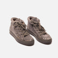 Laurence Dacade Gray Suede Studded Sneaker