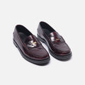 Tod's Burgundy Leather Penny Loafer