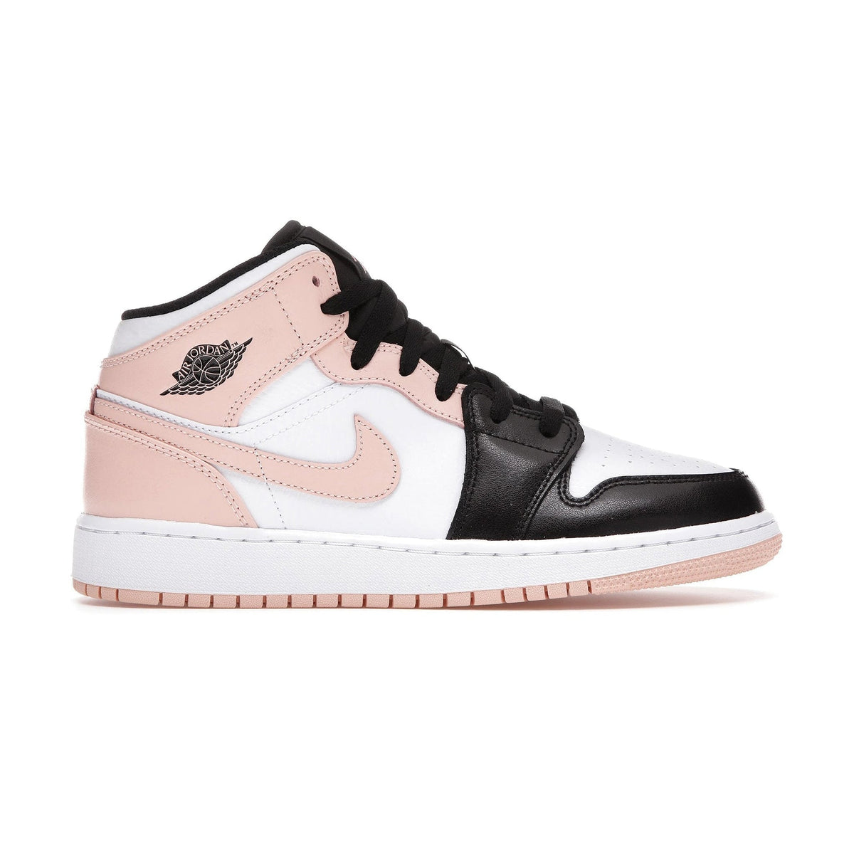 Air Jordan 1 Mid Crimson Tint Toe (GS) Sneakers - Orange