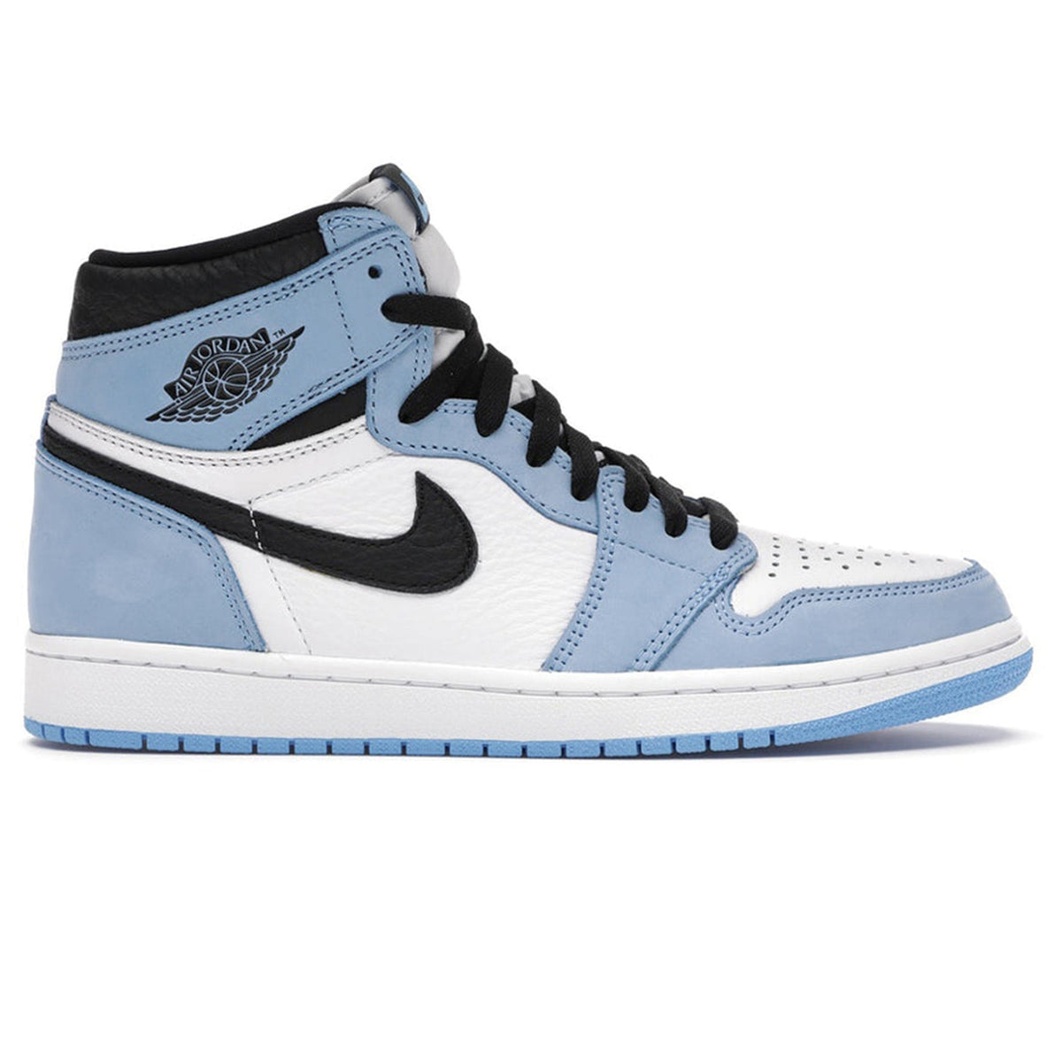 Air Jordan 1 Retro High White UNC University Blue Black Sneakers