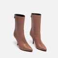 Bottega Veneta Pink Leather Heeled Boot