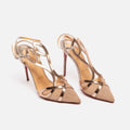 Christian Louboutin Metallic Embossed Slingback Pumps