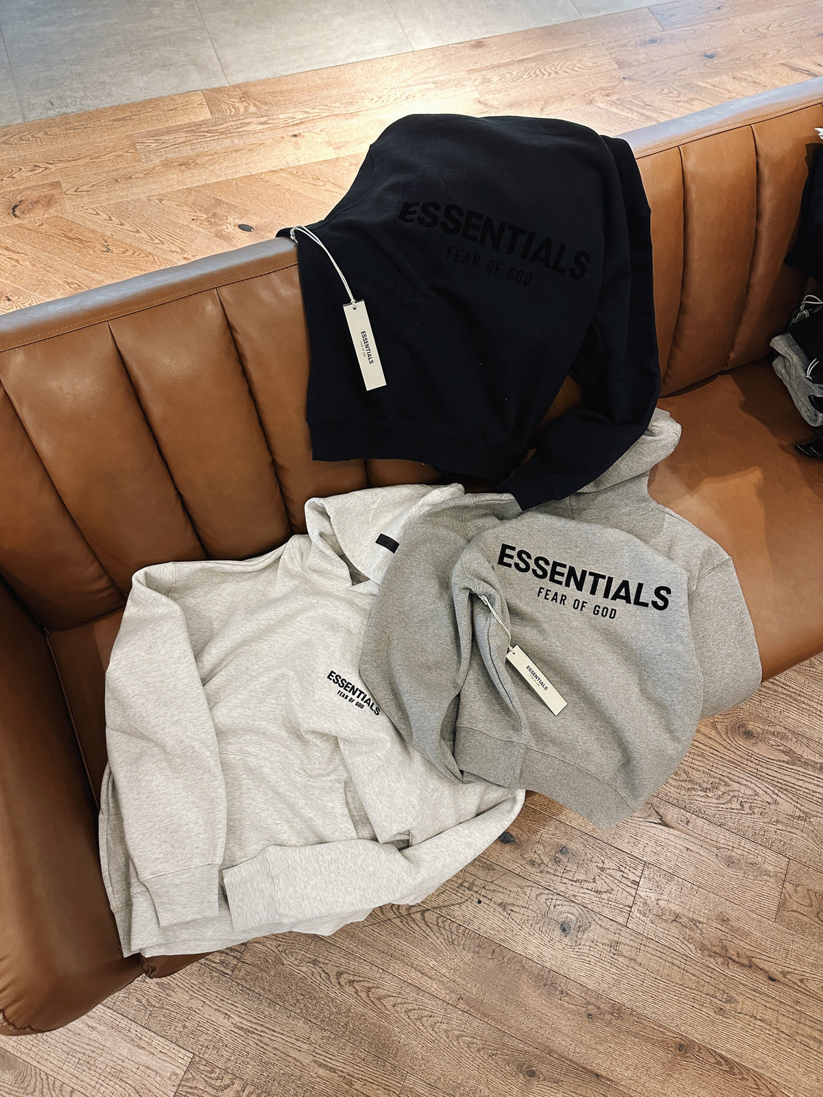Fear of God Essentials Hoodie Light Oatmeal