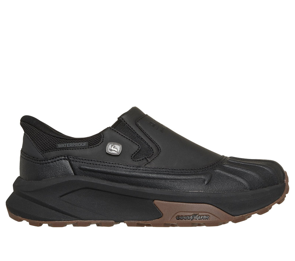 Skechers Slip-ins John Deere Waterproof Relaxed Fit: Knox - Brando, BLACK