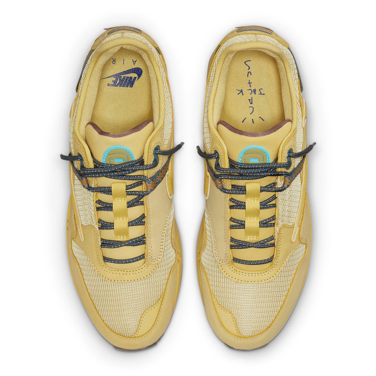 Travis Scott x Nike Air Max 1 Saturn Gold Sneakers - Yellow