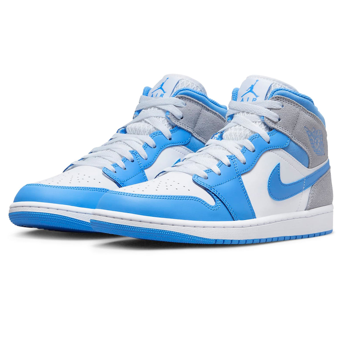 Air Jordan 1 Mid University Blue Grey Sneakers