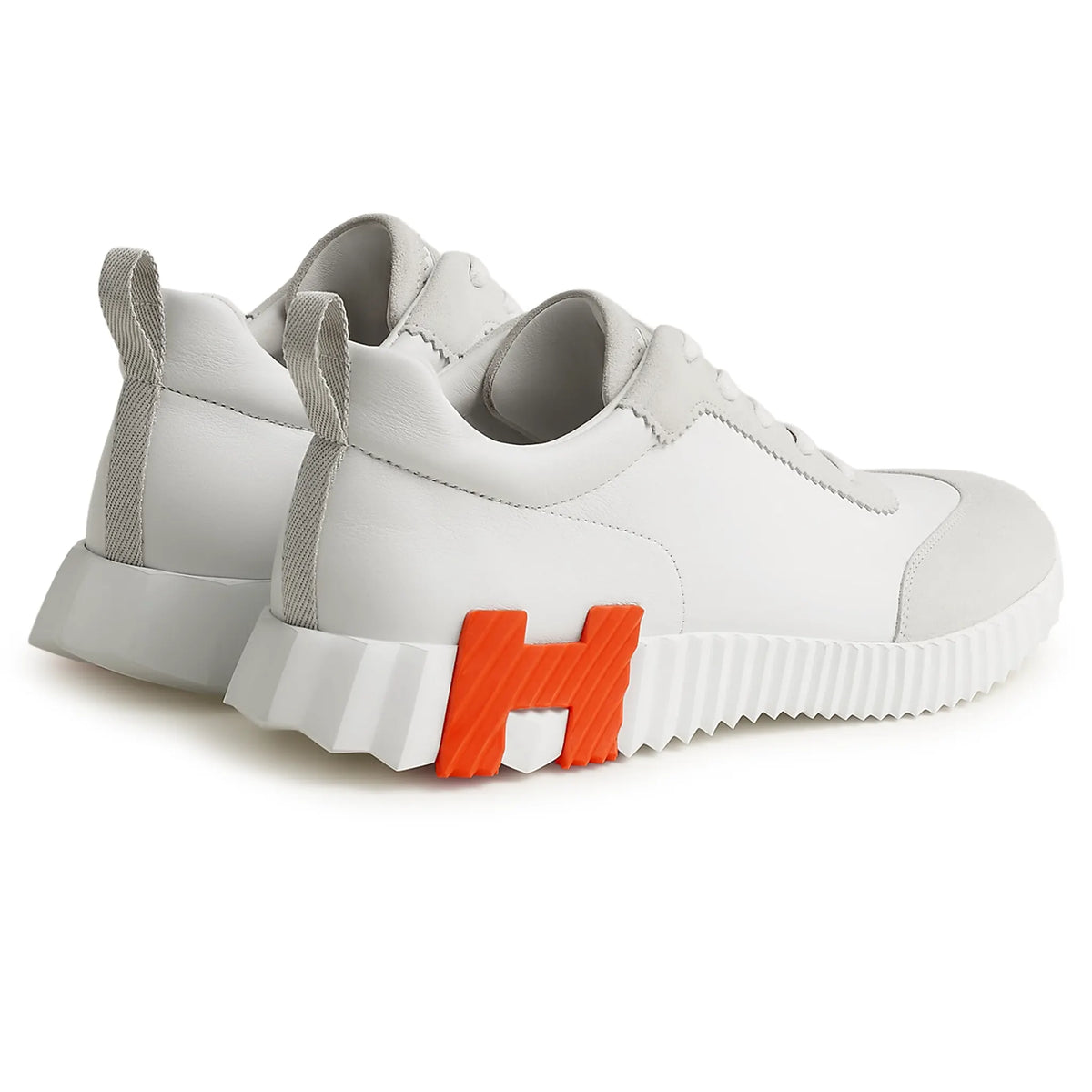 Hermes Paris Hermès Paris Bouncing Calf Sneaker White Orange