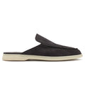 Loro Piana Babouche Walk Suede Ink Loafers