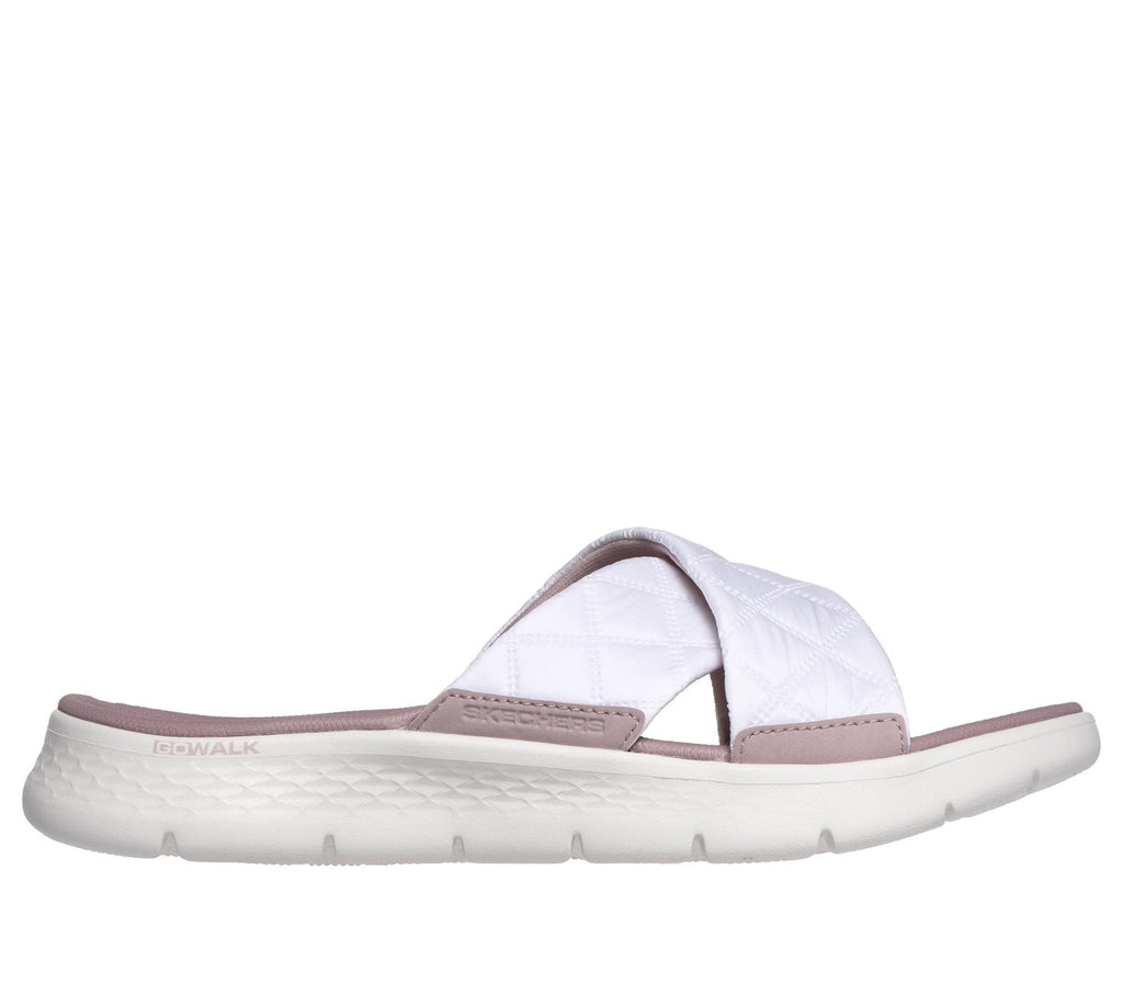 GO WALK Flex Sandal - Cozy Fit Gracie, WHITE / PINK