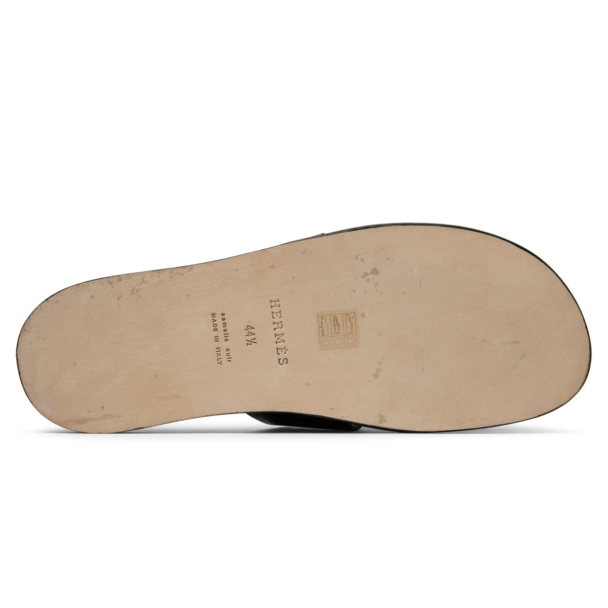 Hermes Paris Izmir Black Sandal (Minor Scratch)