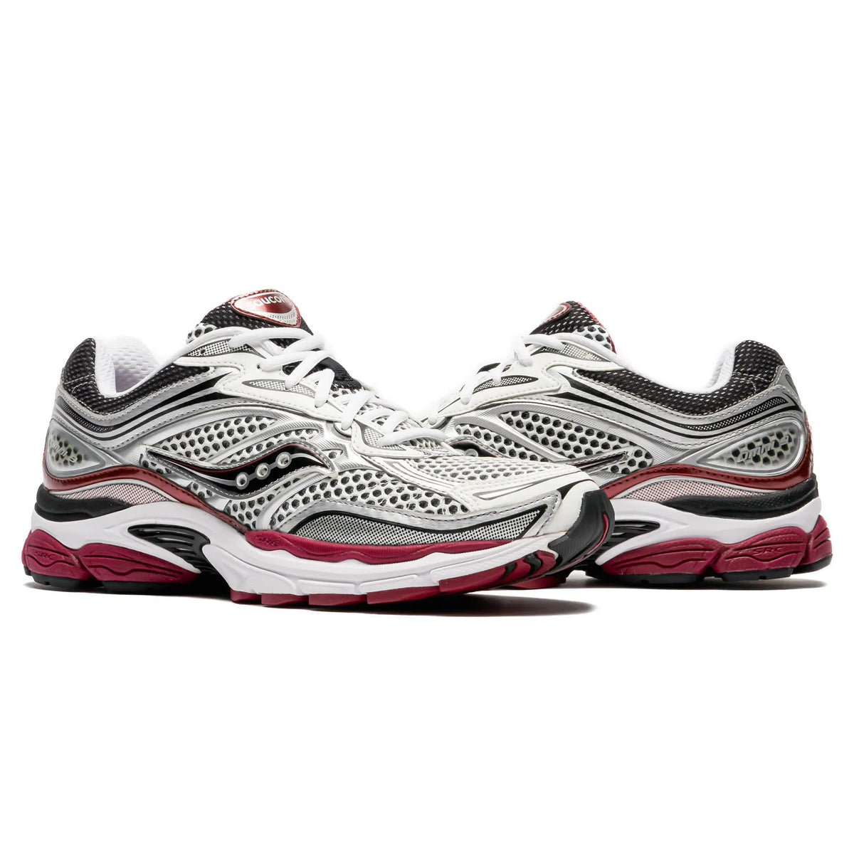 Saucony Progrid Omni 9 Silver Red Sneakers