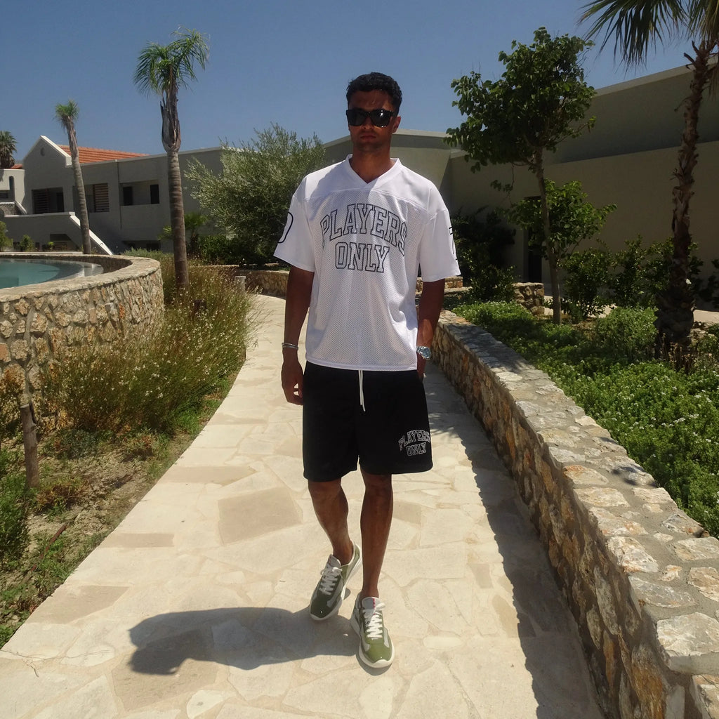 Players Only Mesh White Jersey
