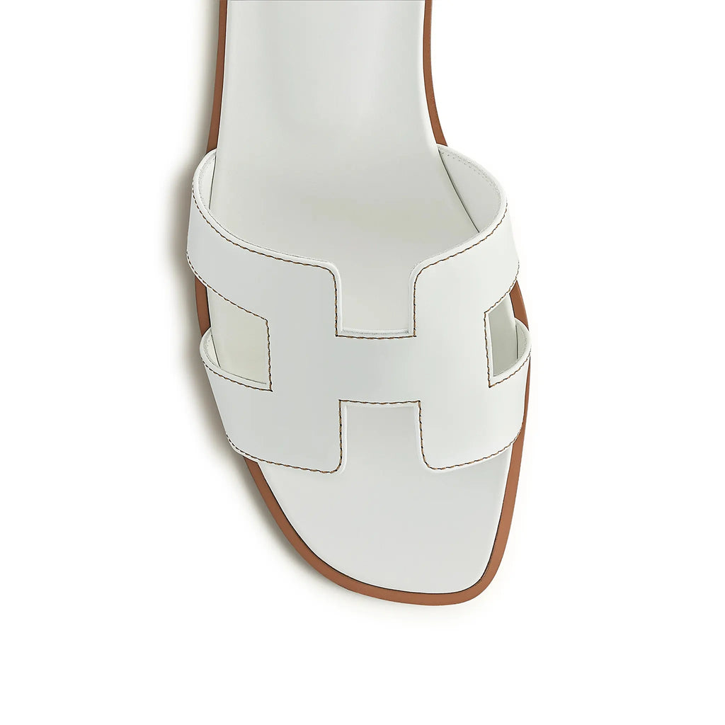Hermes Paris Hermès Paris Oran White Sandal