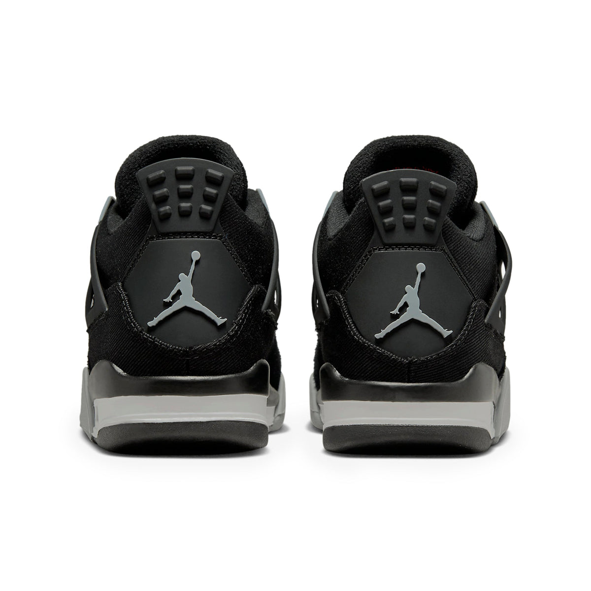 Air Jordan 4 Retro Black Canvas (GS) Sneakers