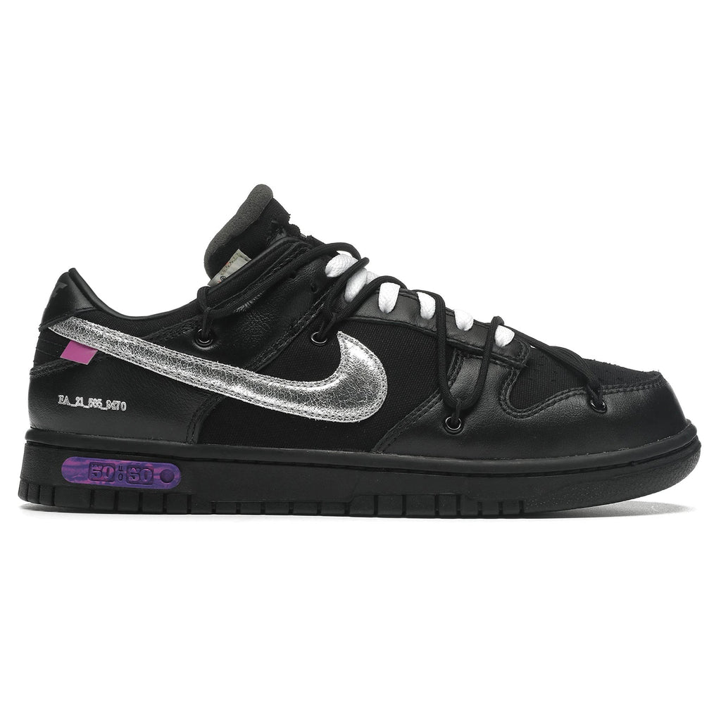 Nike x Off-White Dunk Low Lot 50 Sneakers - Black