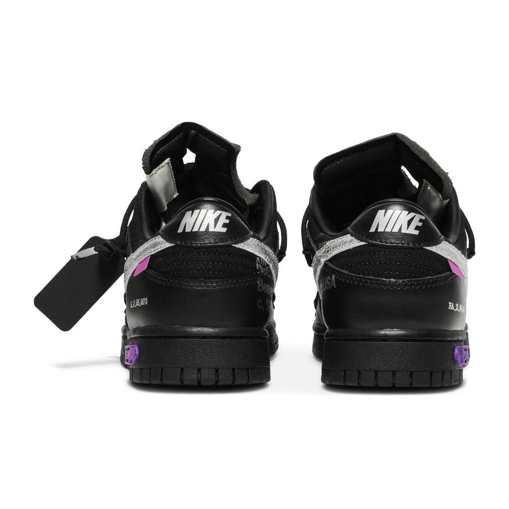 Nike x Off-White Dunk Low Lot 50 Sneakers - Black