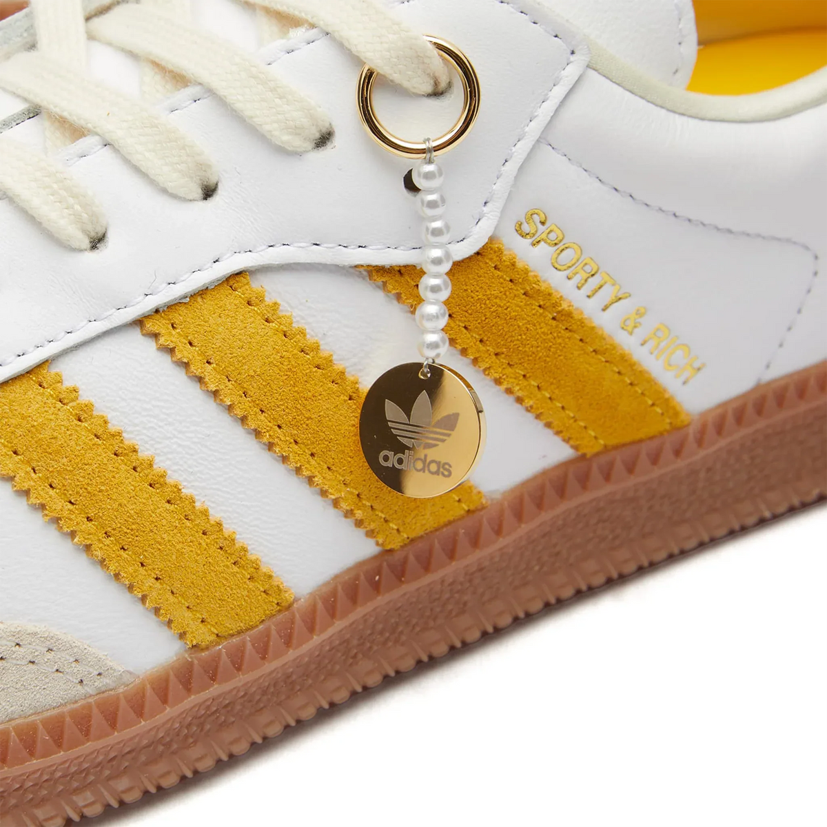 Adidas Samba OG Sporty & Rich White Bold Gold Sneakers