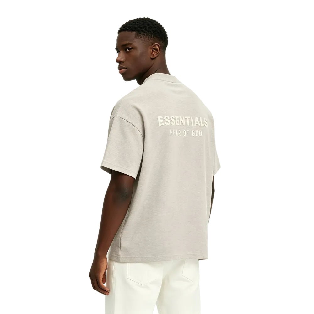 Fear of God Essentials Classic Short Sleeve T-Shirt Heather Stone