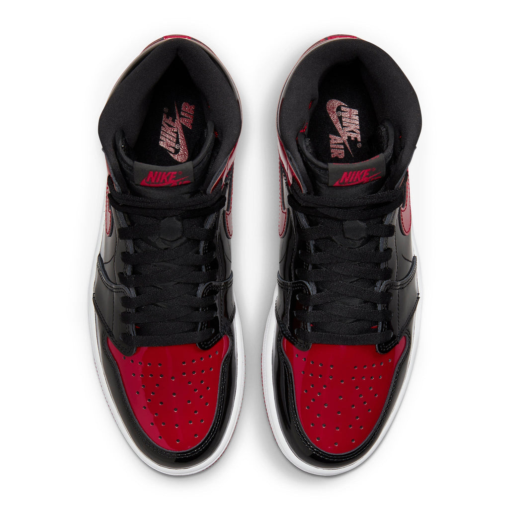 Air Jordan 1 Retro High OG Patent Bred Sneakers - Red